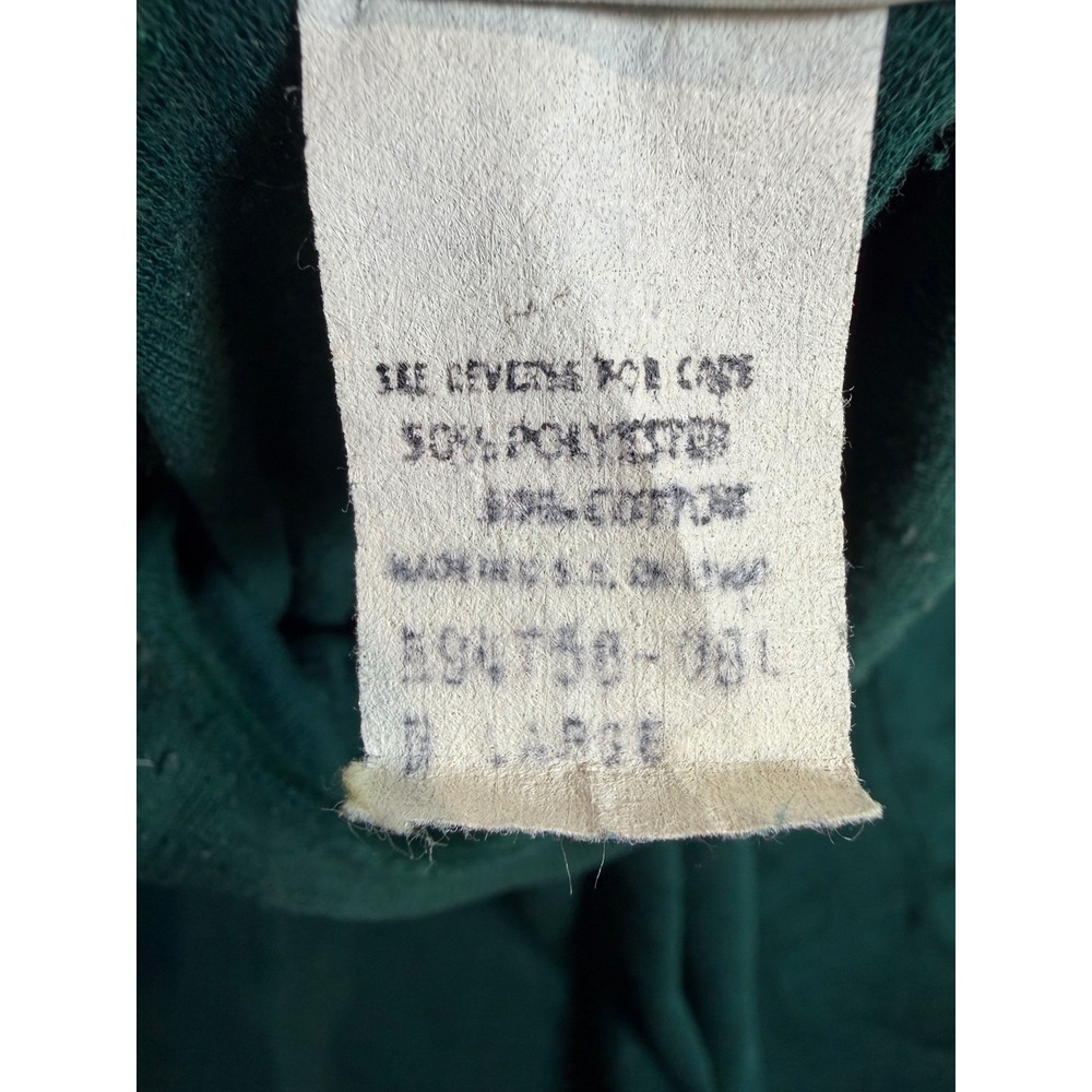 Vintage Wrangler Mens Forest Green Long Sleeve Turtleneck Shirt Made in USA L - Picture 4 of 6